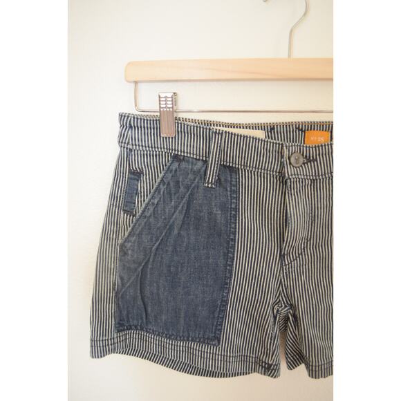 PIlcro Anthropologie Railroad Stripe Shorts Size 25 - Picture 5 of 7
